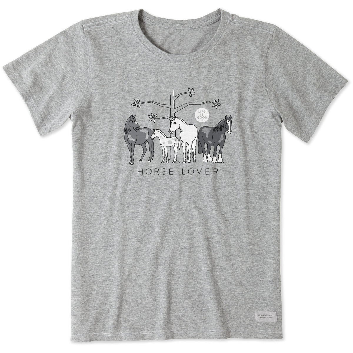 Women's Horse Lover Short Sleeve Crusher Tee