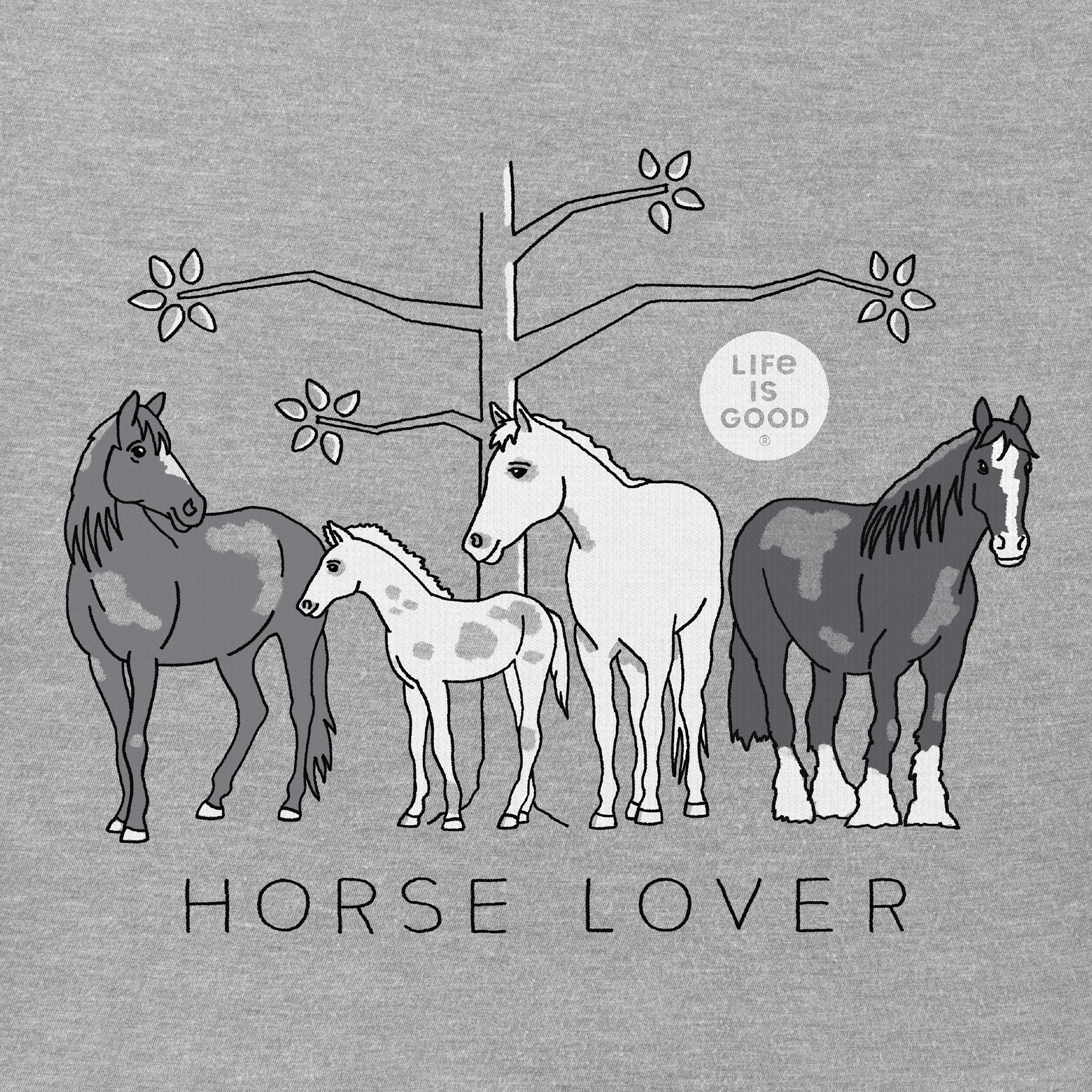 Women's Horse Lover Short Sleeve Crusher Tee