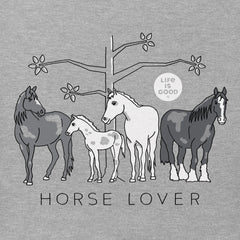Women's Horse Lover Short Sleeve Crusher Tee