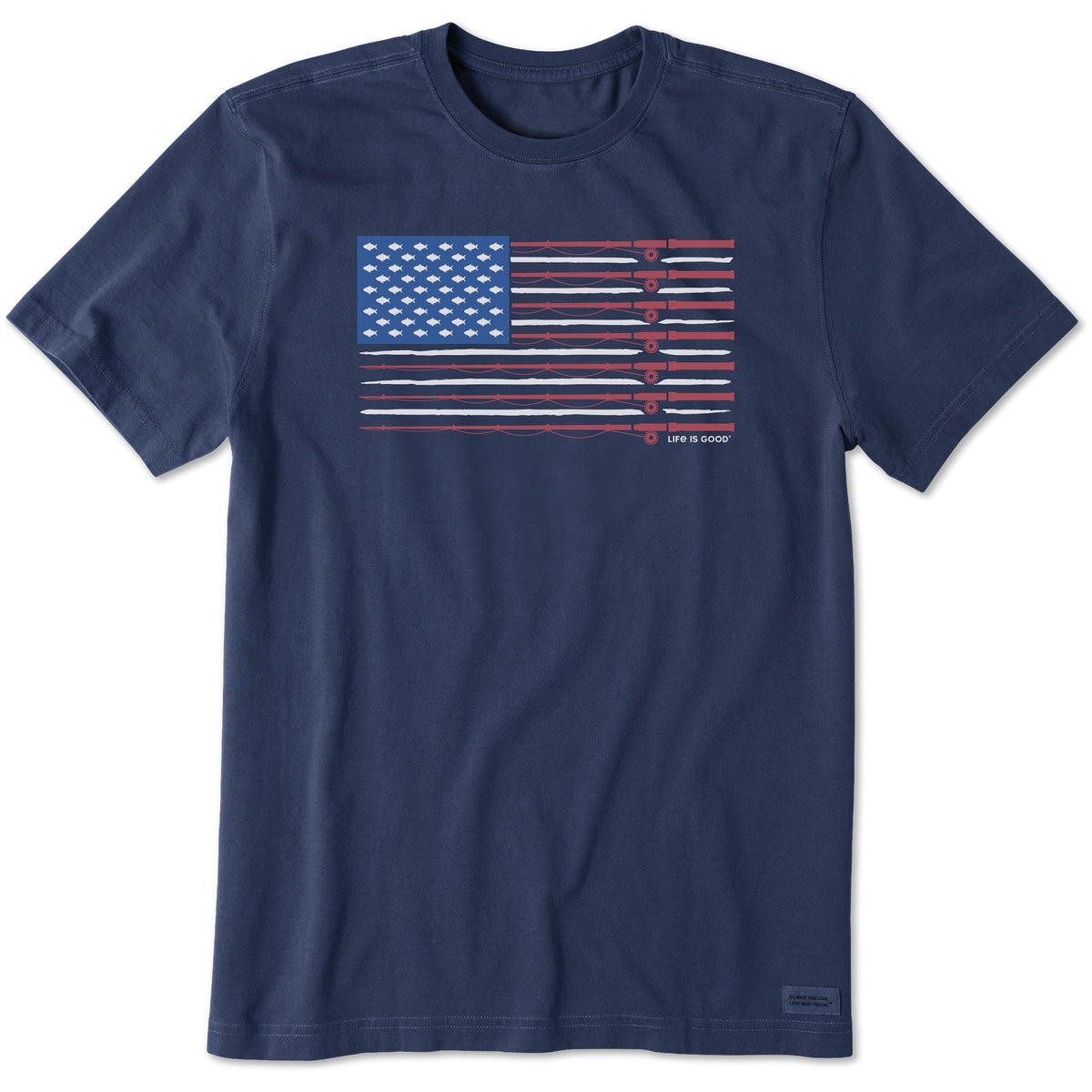 Men's Fishing Flag Short Sleeve Tee