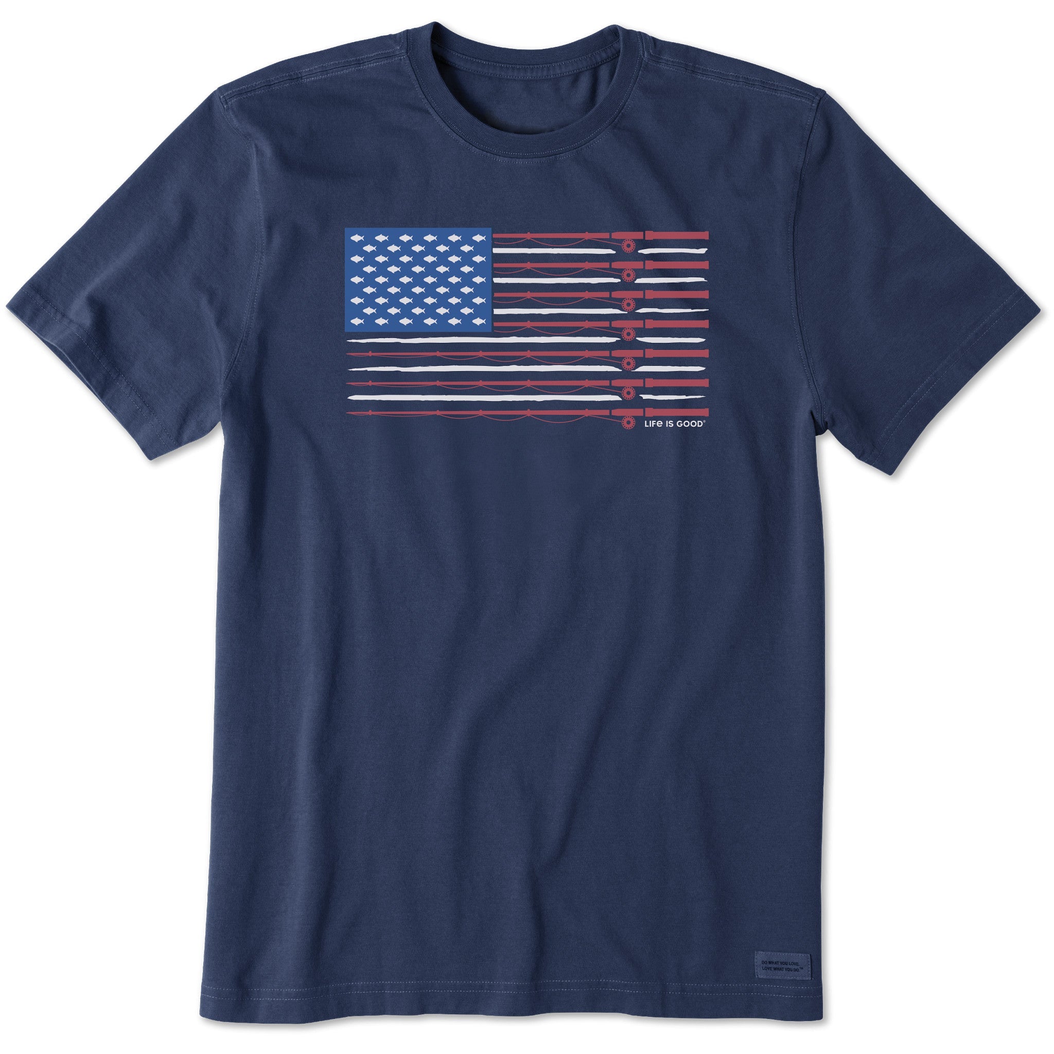 Men's Fishing Flag Short Sleeve Tee