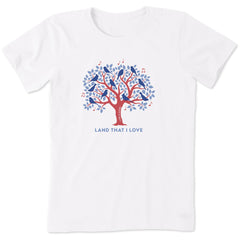 Women's Land That I Love Tree Short Sleeve Tee
