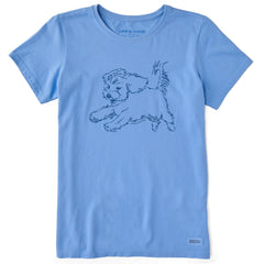 Women's Flying Doodle Short Sleeve Crusher Tee