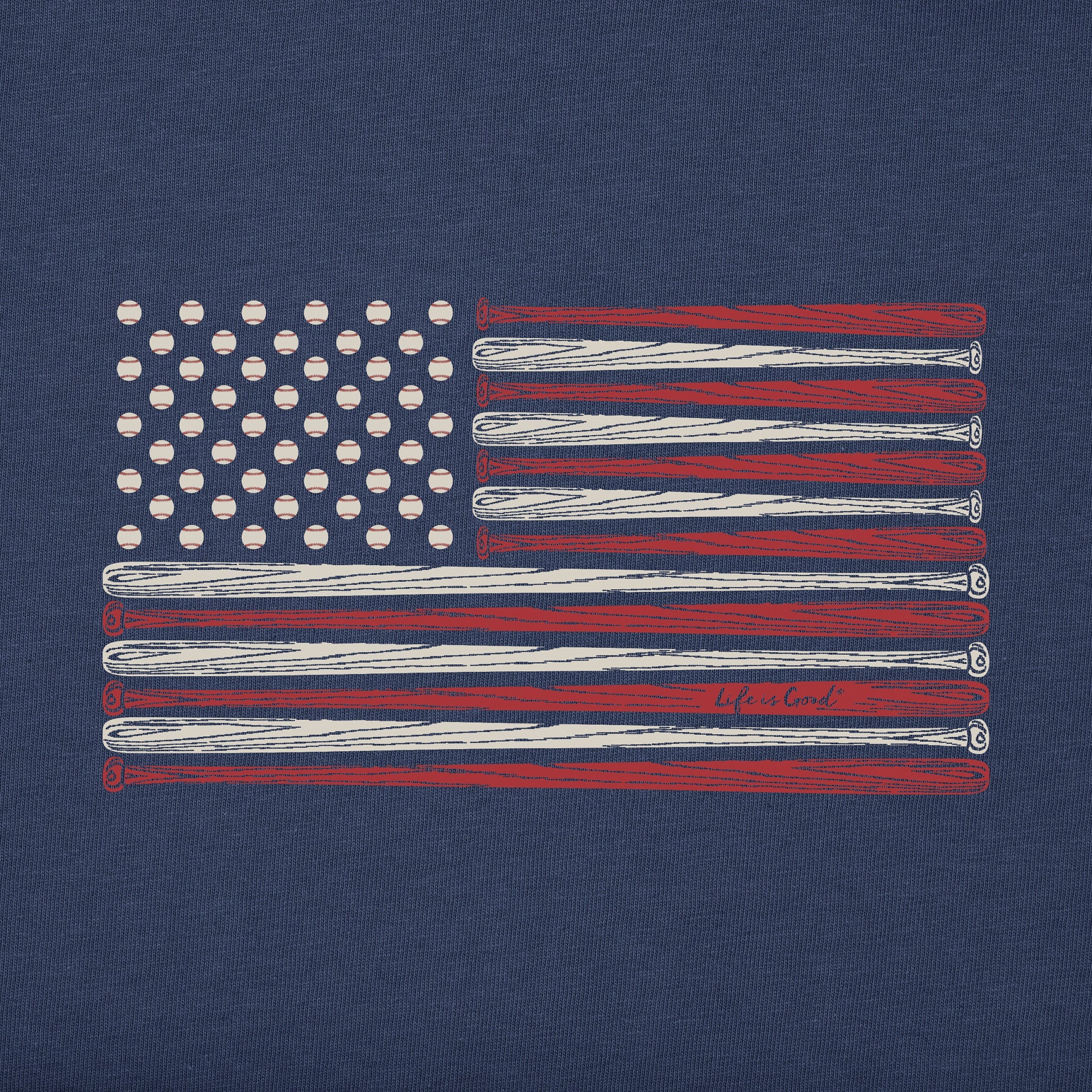 Kids The United States of Baseball Short Sleeve Crusher Tee