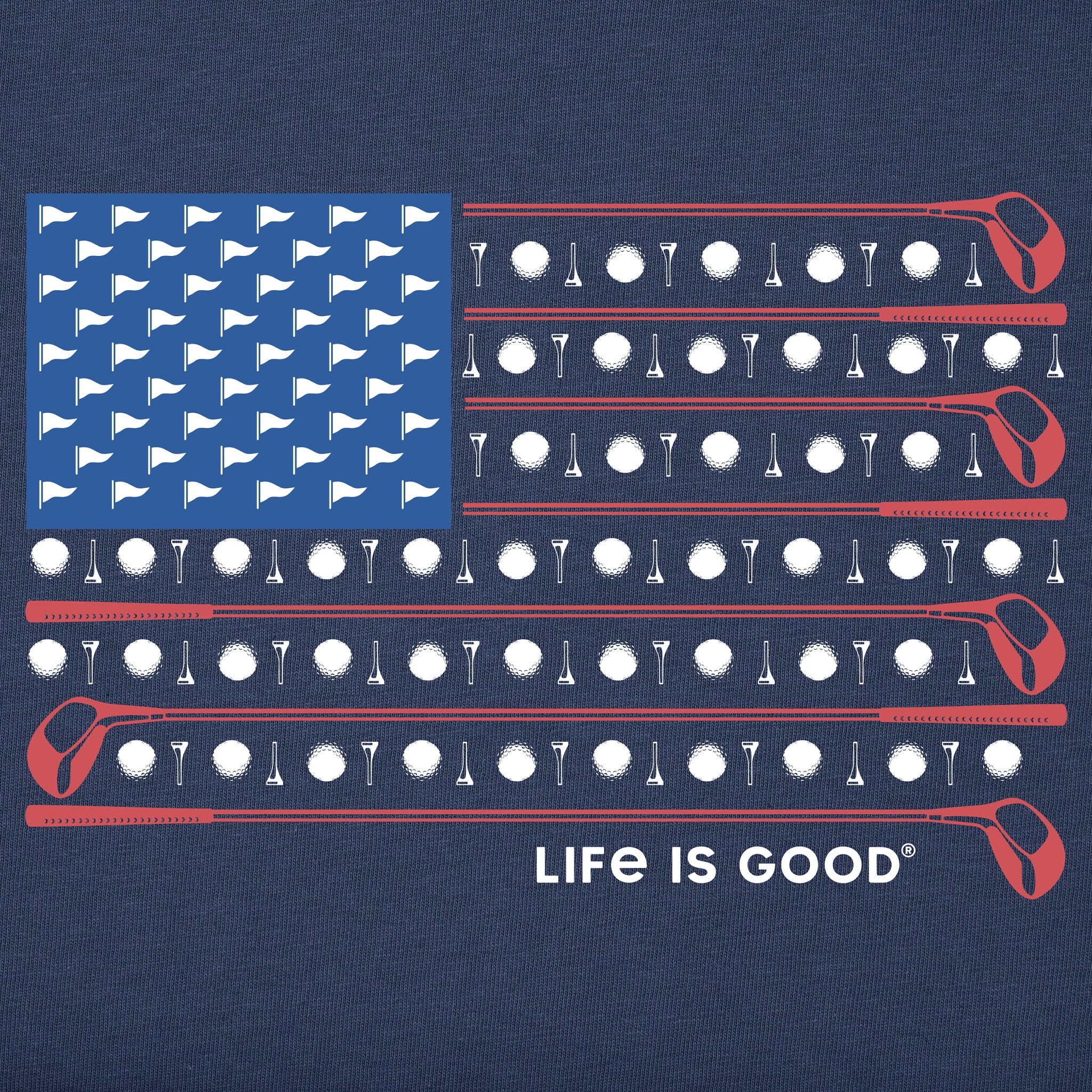 Men's The Golf Spangled Banner Short Sleeve Tee