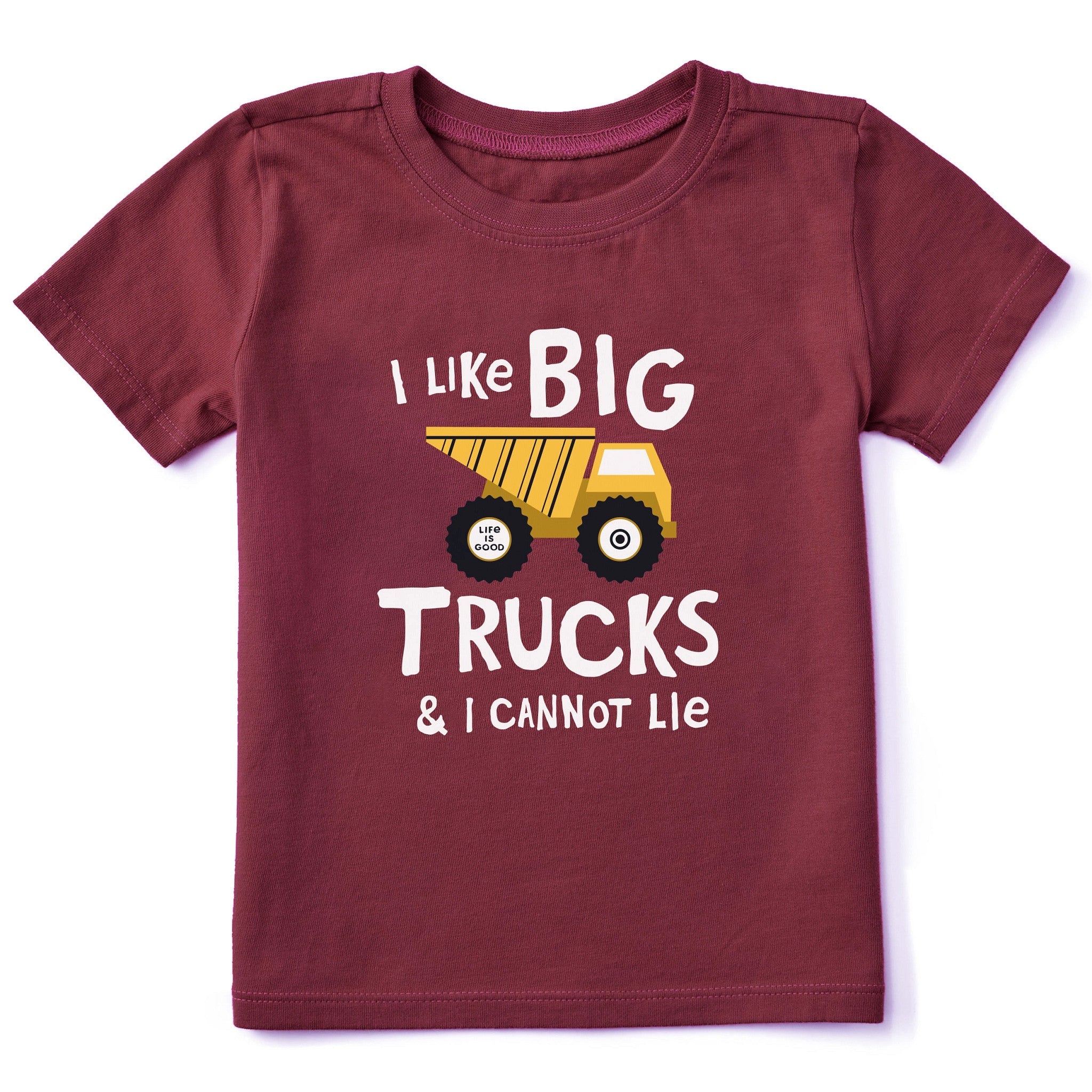 Toddler I Like Big Trucks Short Sleeve Crusher Tee