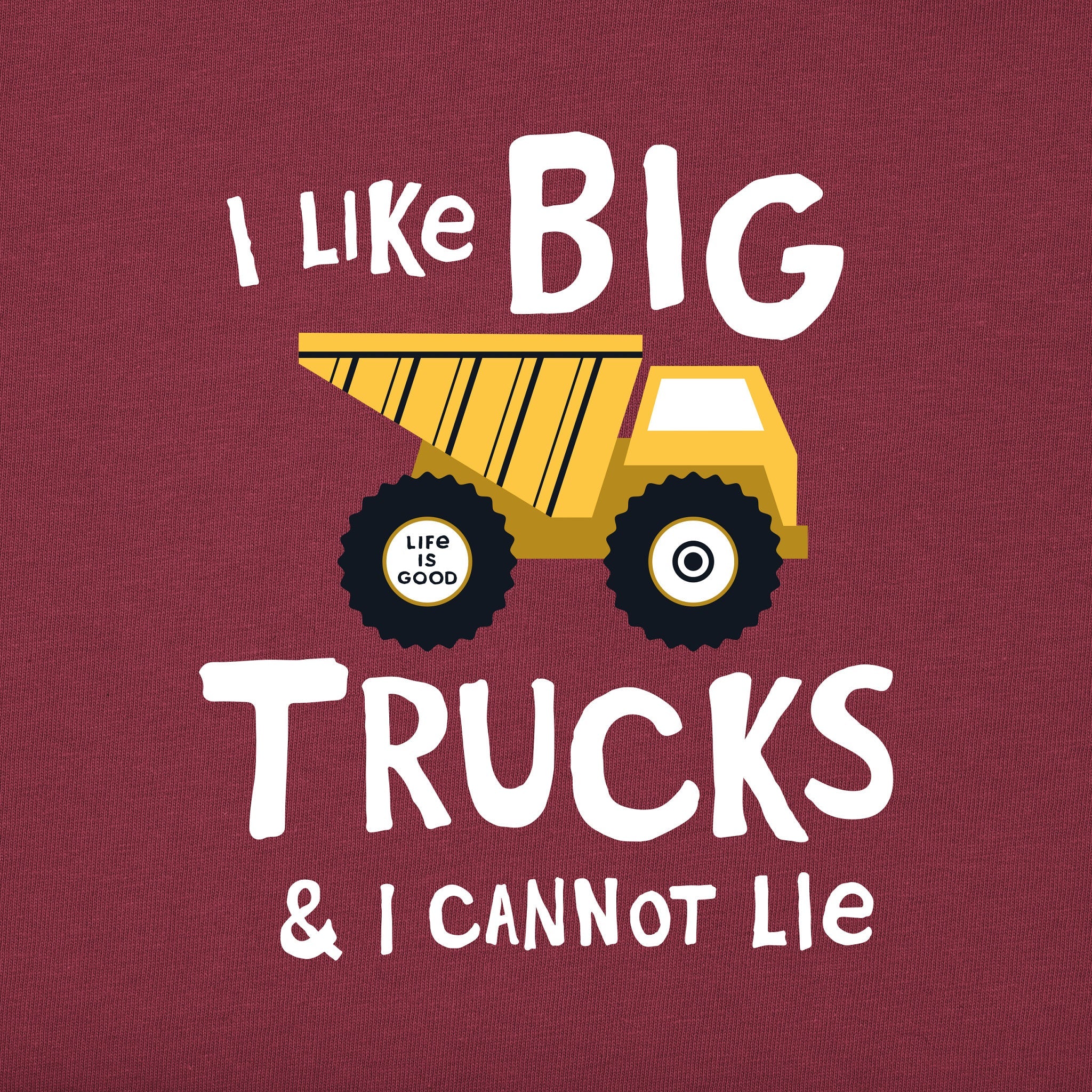 Toddler I Like Big Trucks Short Sleeve Crusher Tee