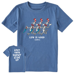 Kids The Cat Sunny Side Up Short Sleeve Crusher Tee
