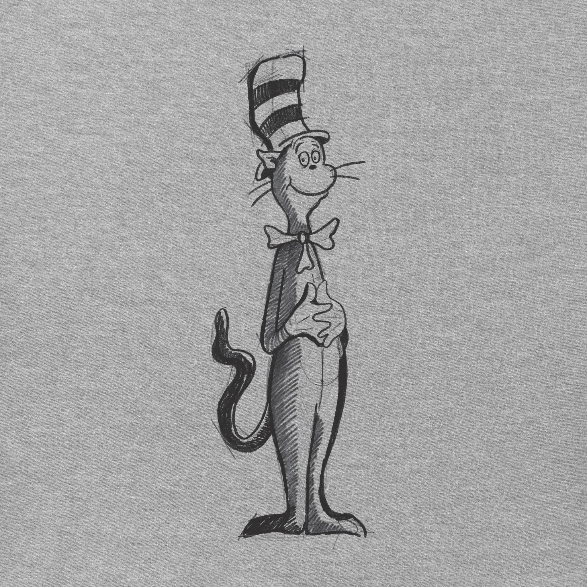 Men's The Cat Hand Drawn Short Sleeve Crusher Tee