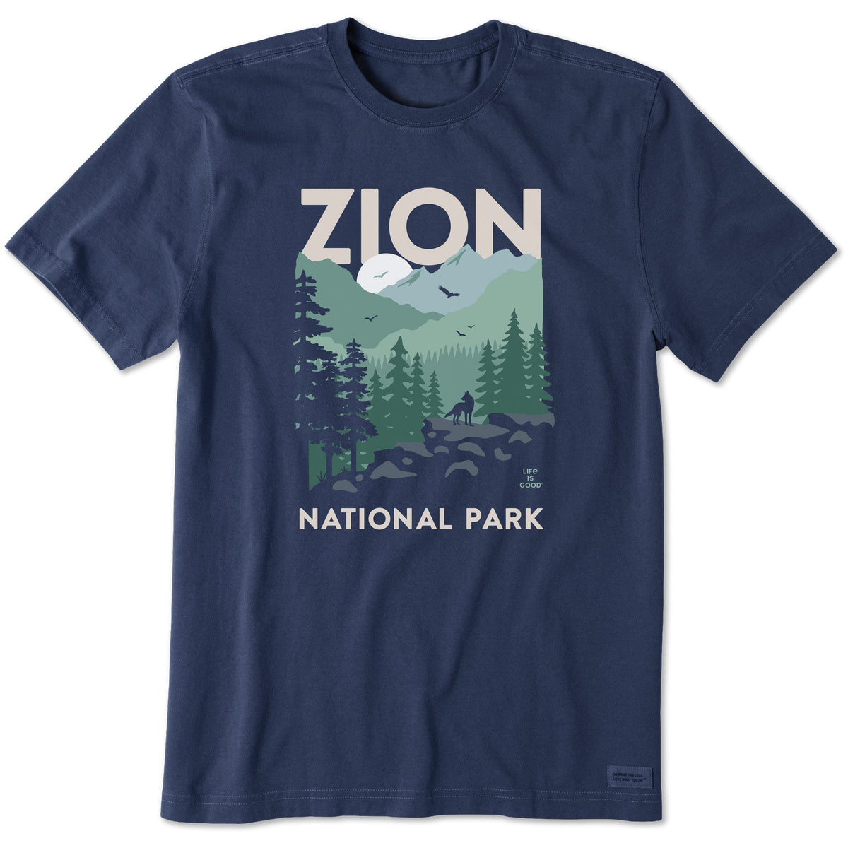 Men's Zion Wolf Short Sleeve Crusher Tee