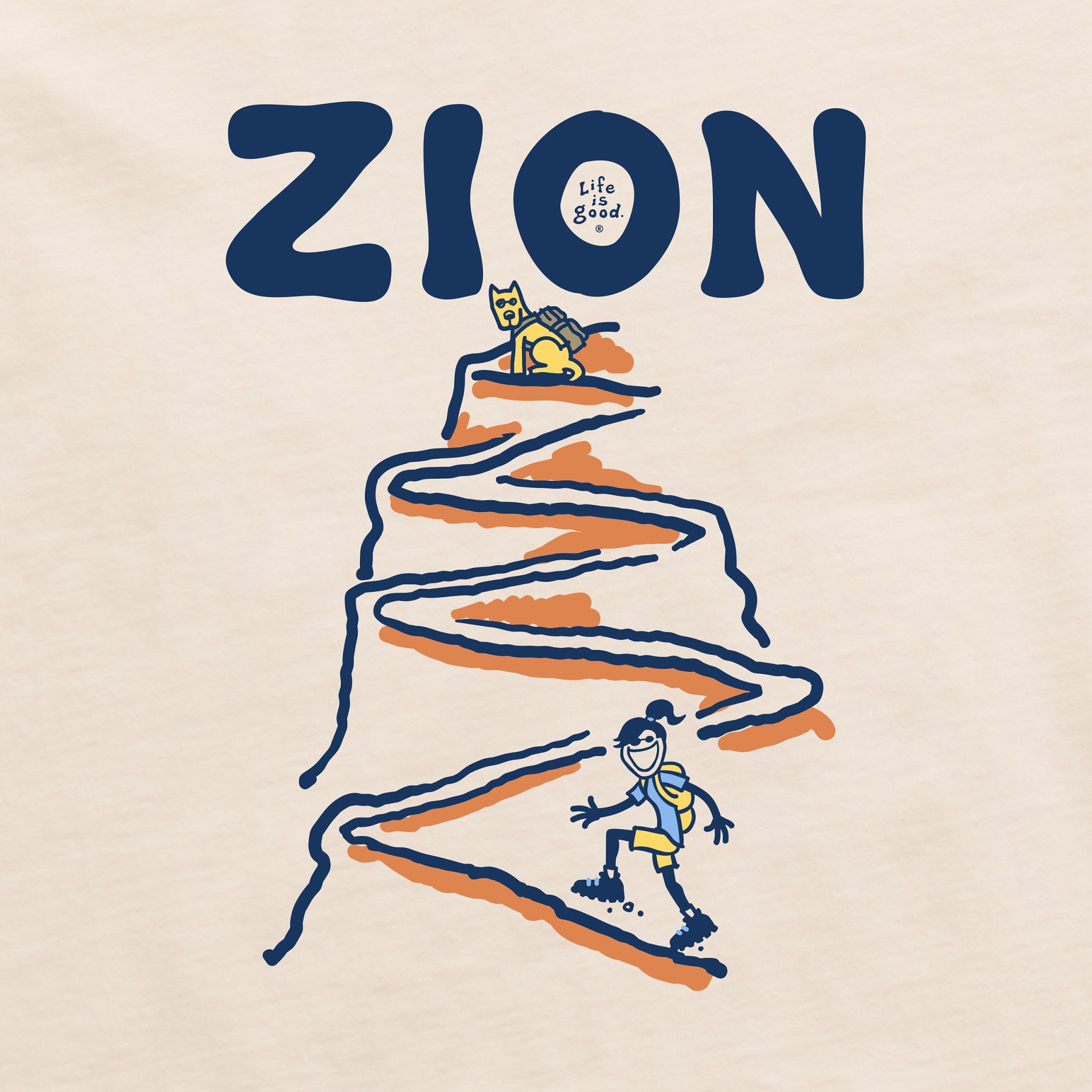 Women's Jackie Rocket Zion Switchback Hike Short Sleeve Crusher Tee