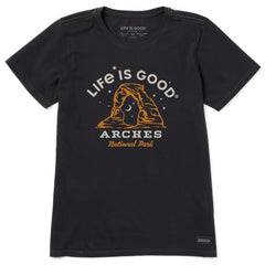 Women's Arches National Park Hand Drawn Short Sleeve Crusher Tee