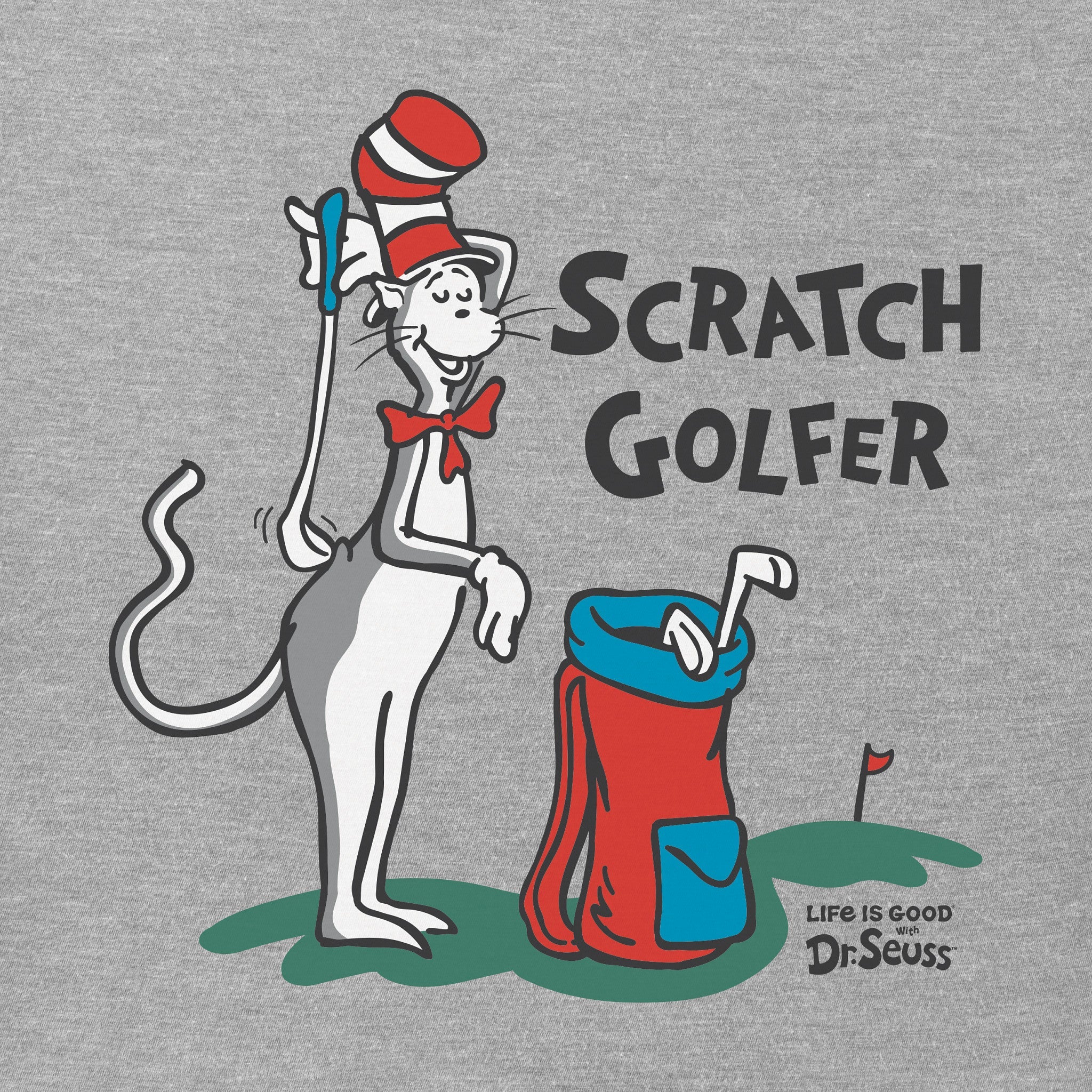 Kids The Cat Scratch Golfer Short Sleeve Crusher Tee