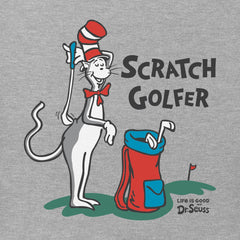 Kids The Cat Scratch Golfer Short Sleeve Crusher Tee