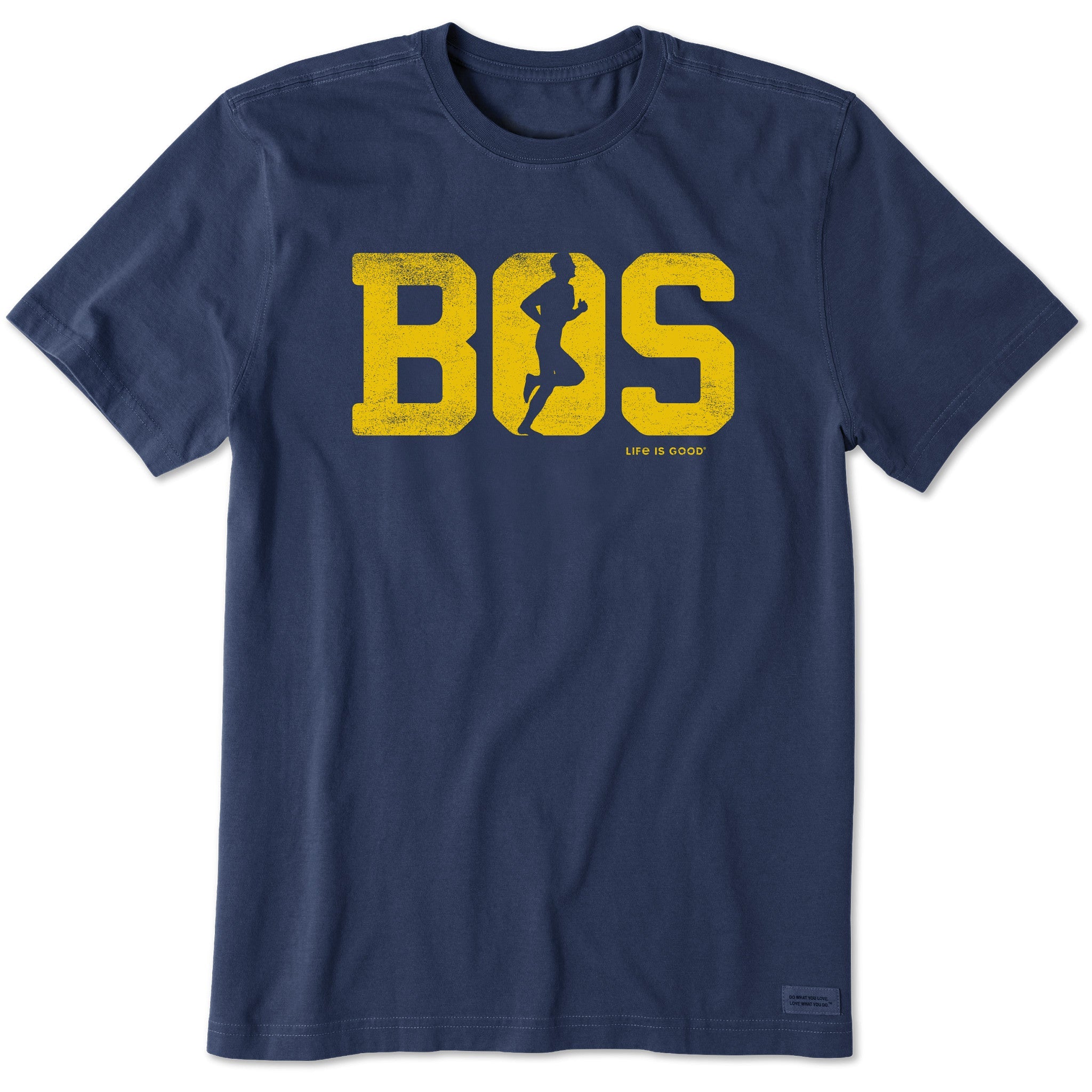 Men's Run Boston Men Silhouette Short Sleeve Tee