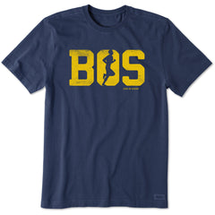 Men's Run Boston Men Silhouette Short Sleeve Tee
