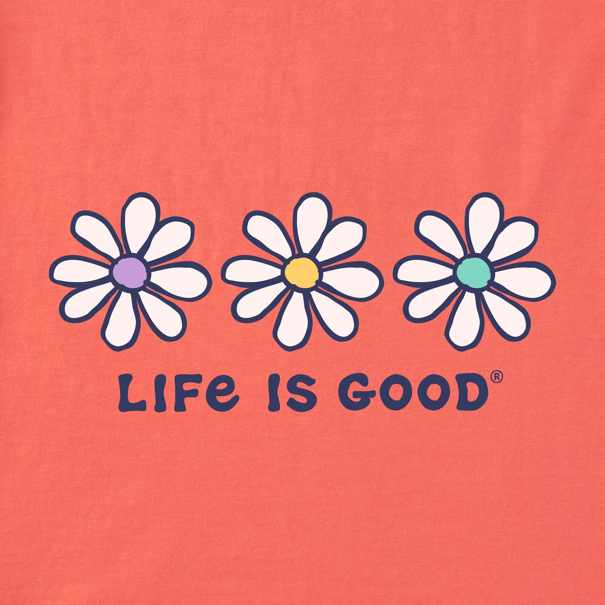 Women's 3 Daisies Short Sleeve Vee