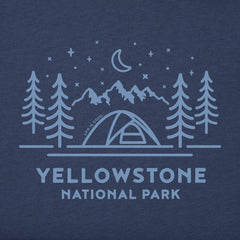Men's Yellowstone Camping Scene Short Sleeve Crusher Tee