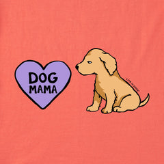 Women's Dog Mama Puppy Short Sleeve Vee