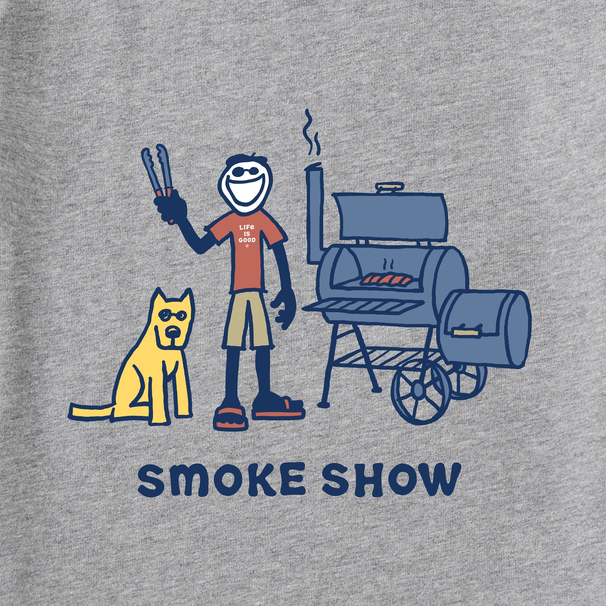 Men's Jake and Rocket Smoke Show Short Sleeve Crusher Tee