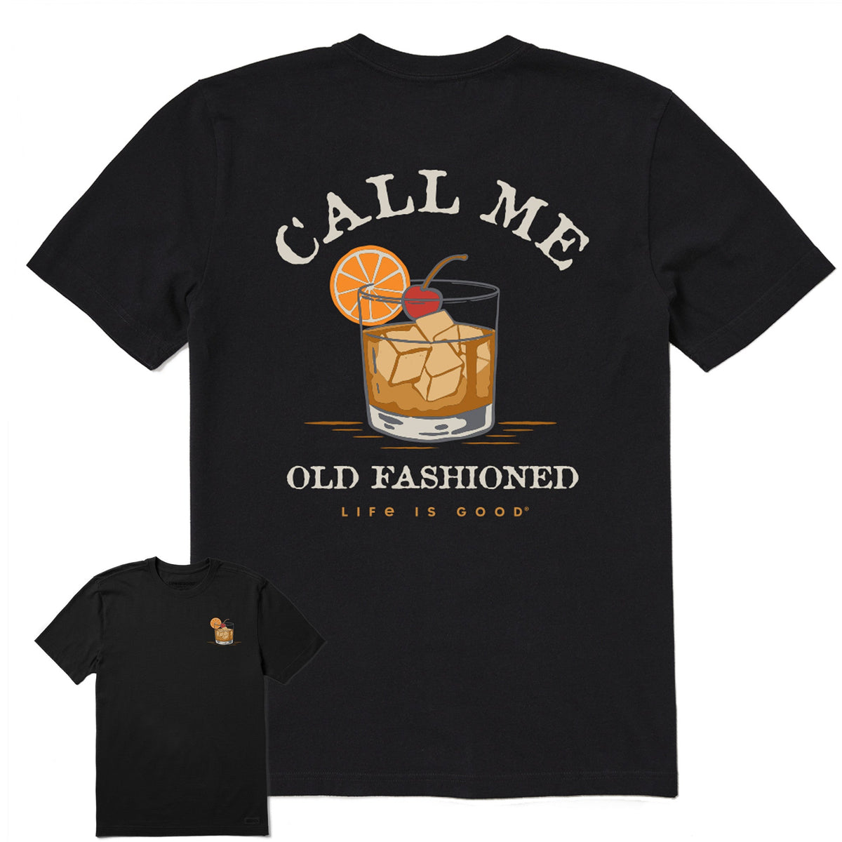 Men's Old Fashioned Short Sleeve Crusher Tee