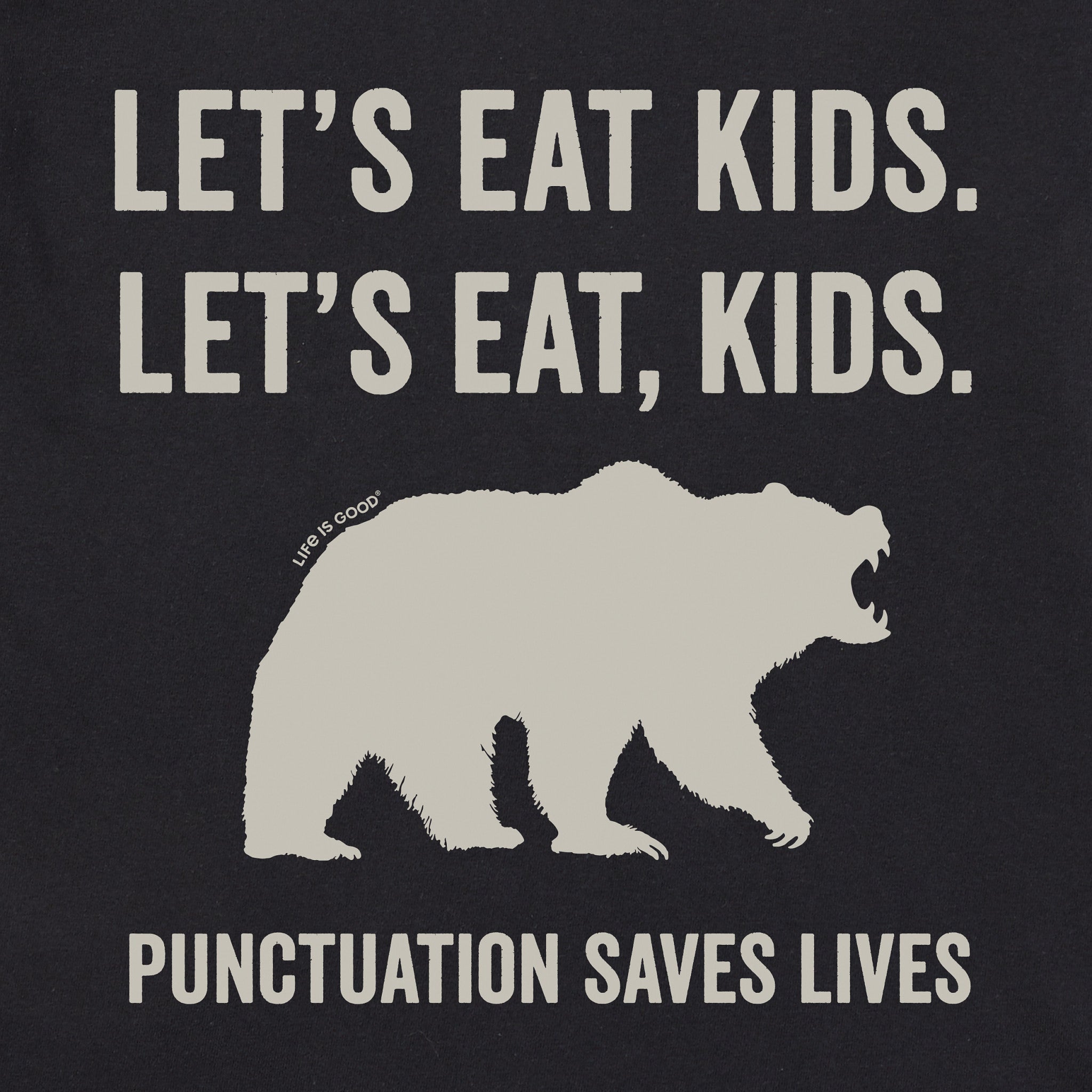 Men's Let's Eat, Kids Short Sleeve Crusher Tee