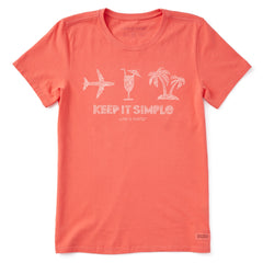 Women's Keep It Simple Travel Short Sleeve Tee