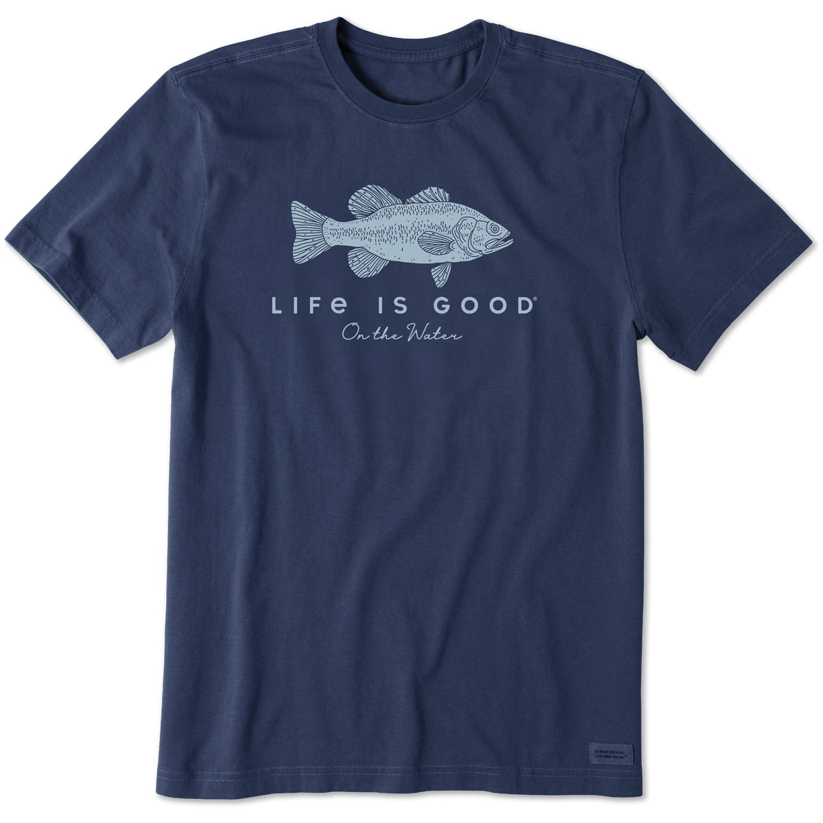 Men's Life is Good on the Water Bass Short Sleeve Tee