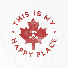Women's Canada is my Happy Place Short Sleeve Tee