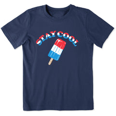 Kids Stay Cool USA Pop Short Sleeve Crusher Tee