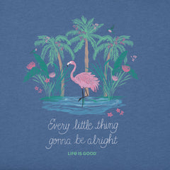 Women's Every Little Thing Flamingo Short Sleeve Tee