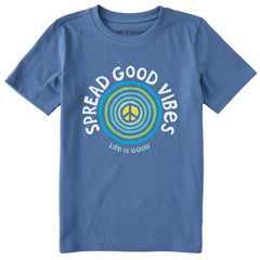 Kids Spread Good Vibes Circles Short Sleeve Crusher Tee