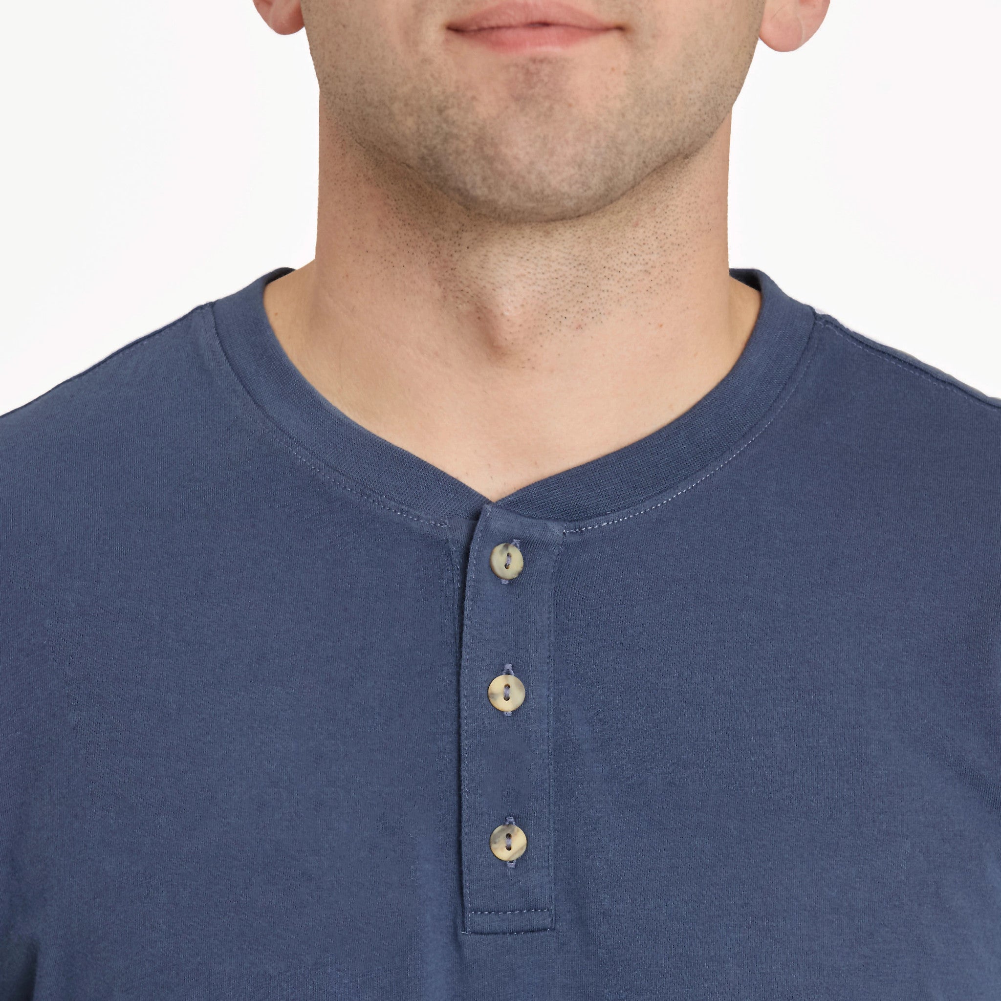 Men's Solid Short Sleeve Crusher-LITE Henley