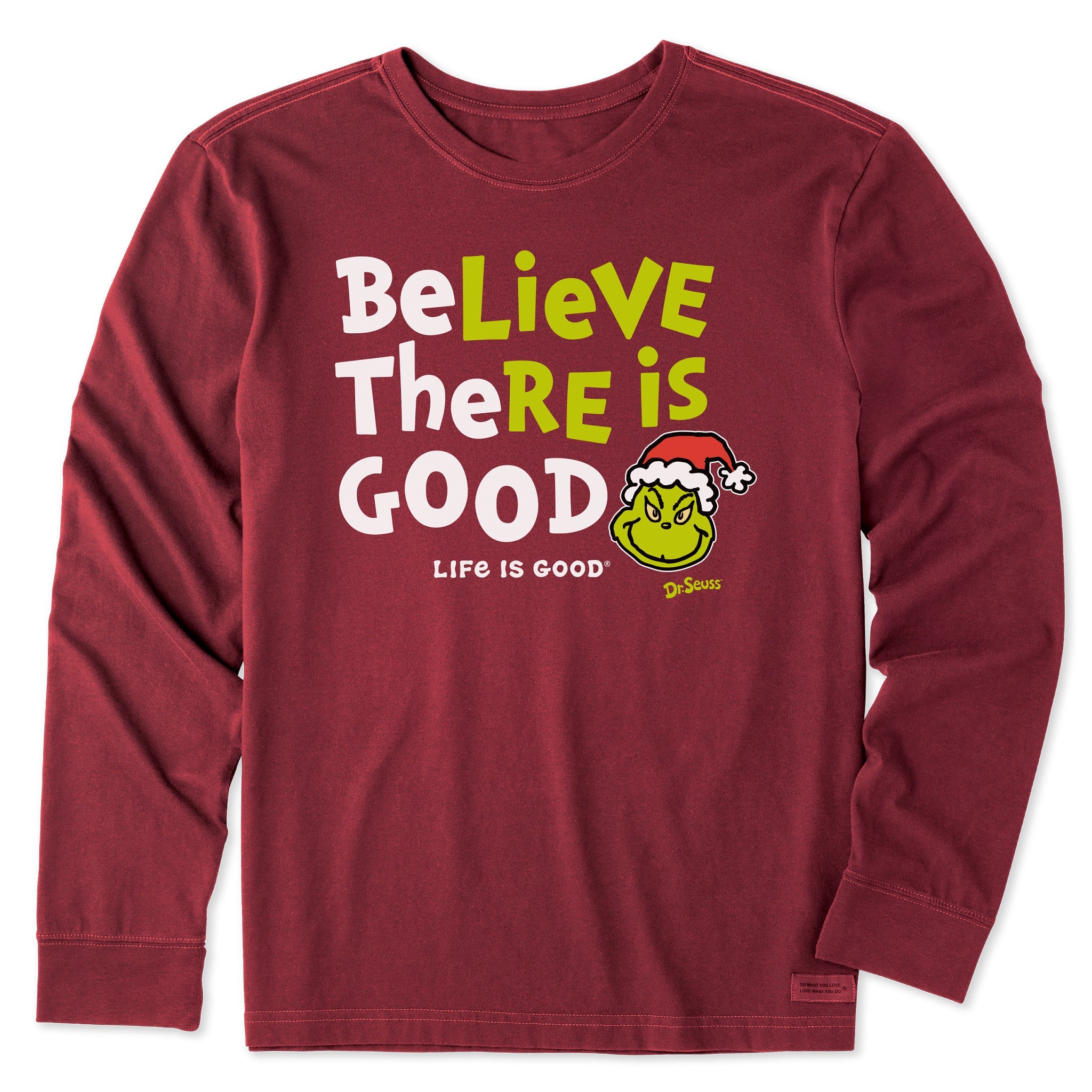 Men's Be The Good Grinch Long Sleeve Crusher Tee