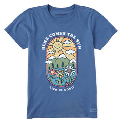 Women's Here Comes the Sun Retro Short Sleeve Tee