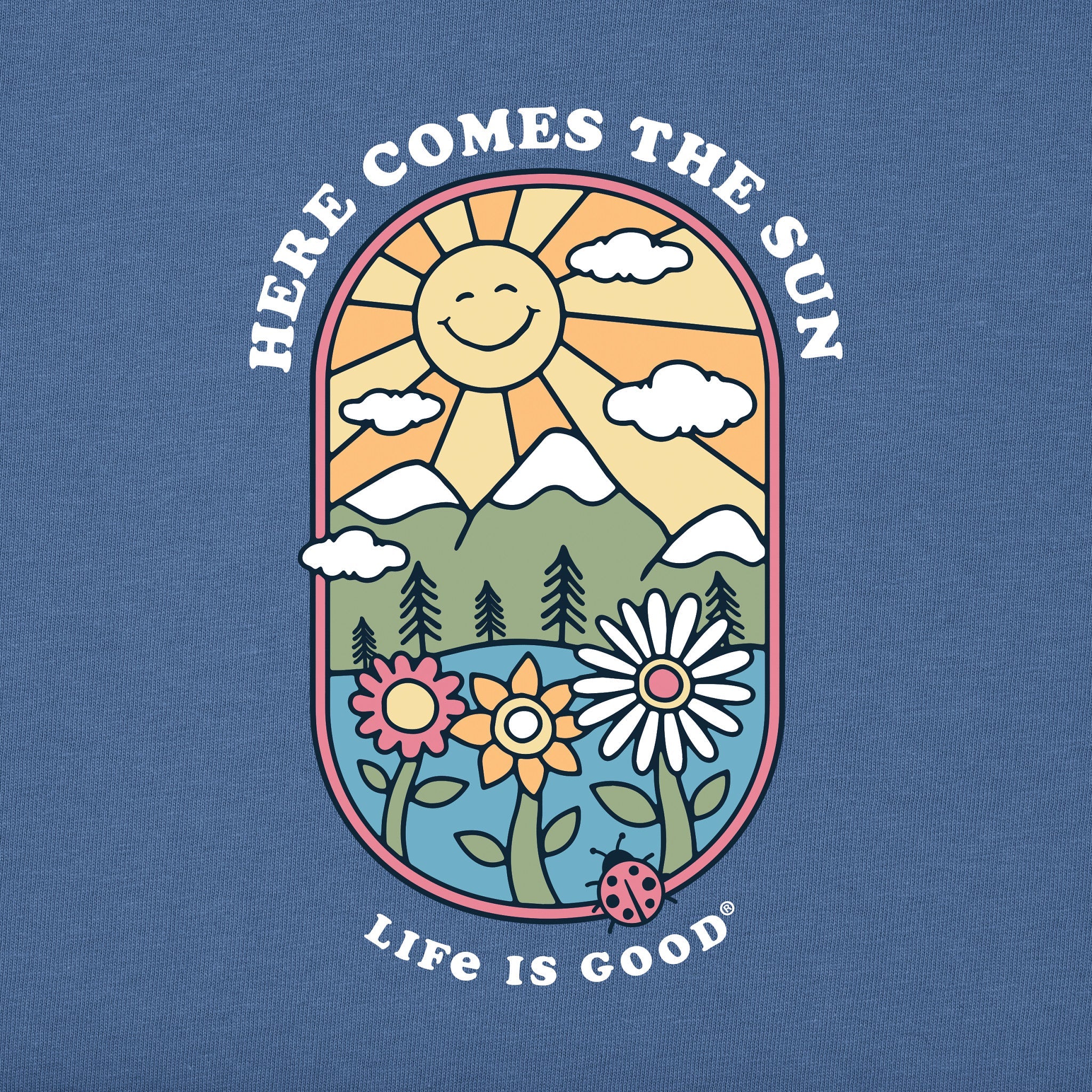 Men's Here Comes the Sun Retro Short Sleeve Tee