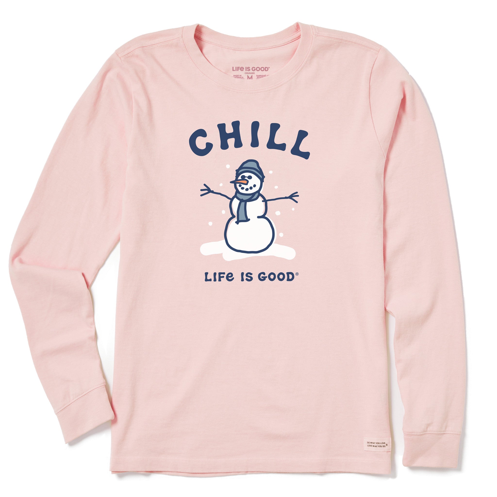 Women's Chill Snowman Long Sleeve Crusher Tee