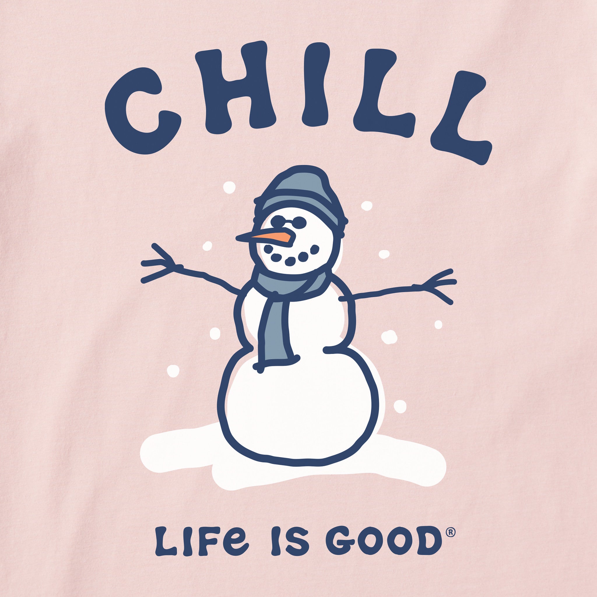 Women's Chill Snowman Long Sleeve Crusher Tee