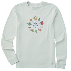 Women's Fall Leaves Long Sleeve Crusher Tee