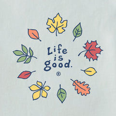 Women's Fall Leaves Long Sleeve Crusher Tee