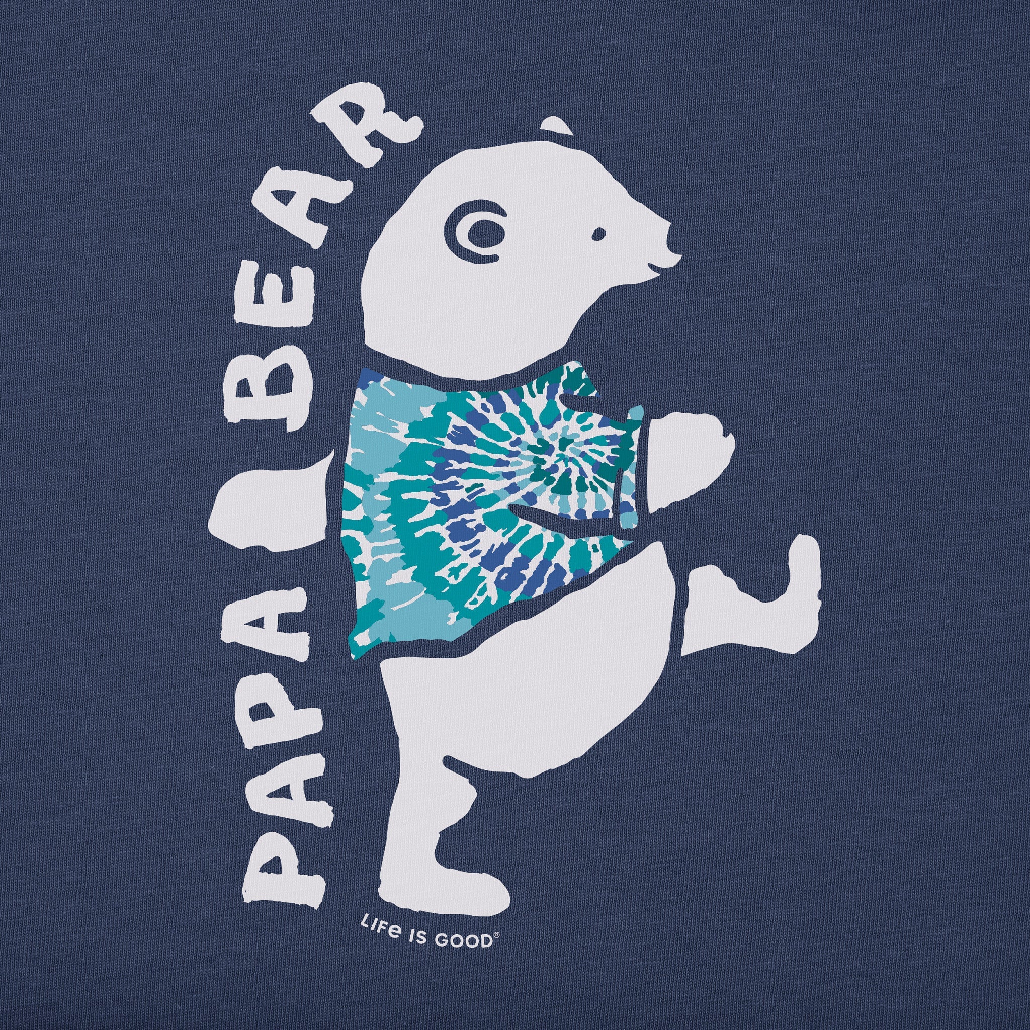 Men's Papa Bear Tie Dye Short Sleeve Crusher Tee