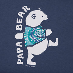 Men's Papa Bear Tie Dye Short Sleeve Crusher Tee