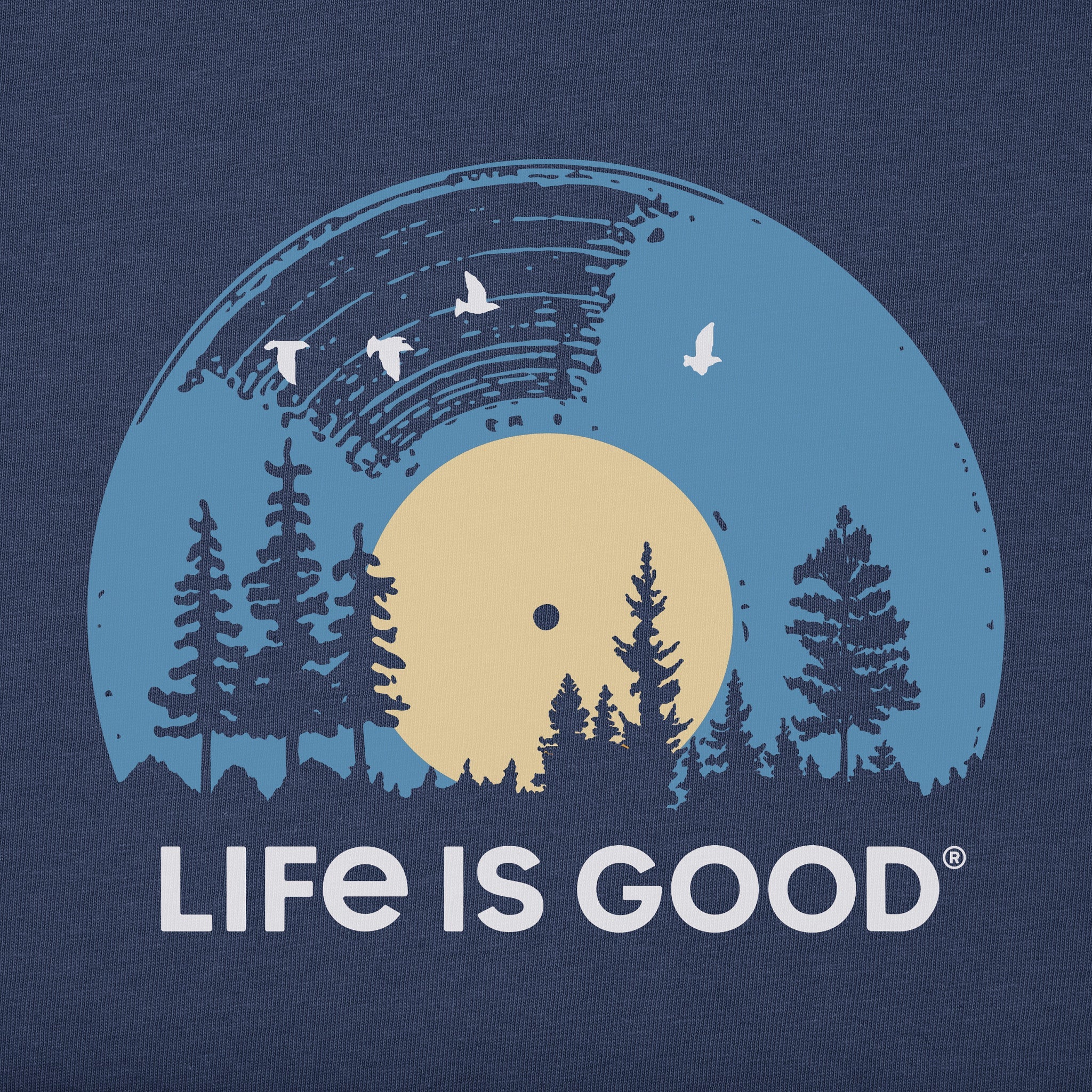 Men's Vinyl Sunset Long Sleeve Crusher Tee