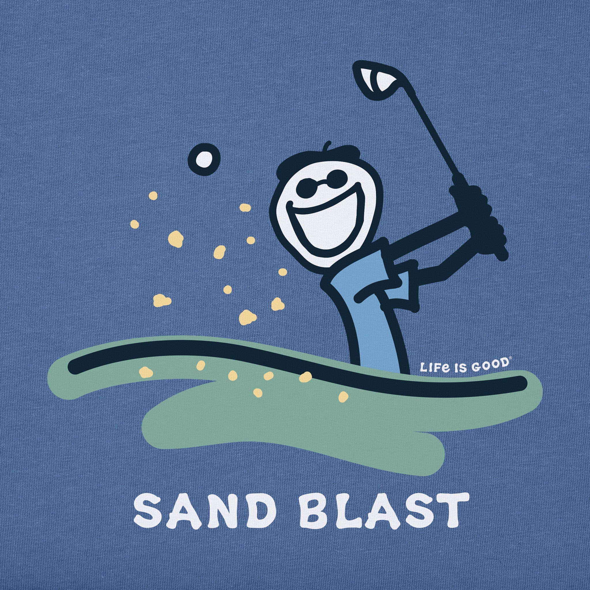 Men's Sand Blast Golf Long Sleeve Crusher Tee