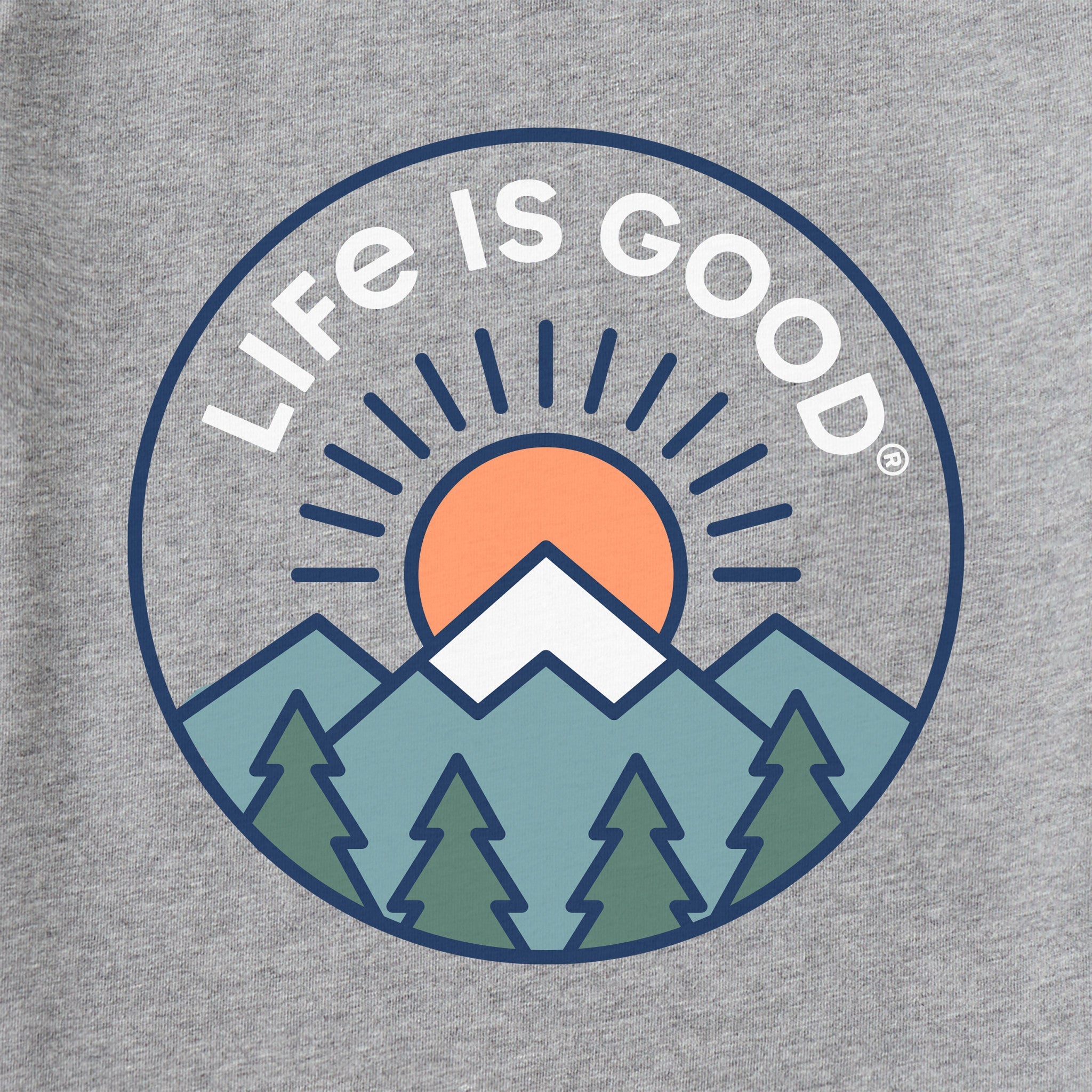 Men's LIG Mountain Sunrise Long Sleeve Crusher Tee