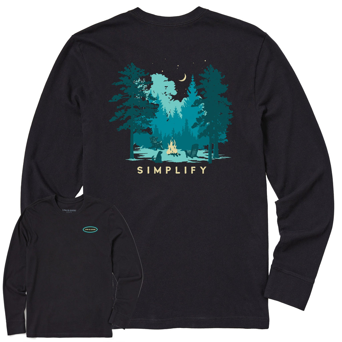 Men's Simplify Campfire Long Sleeve Crusher Tee