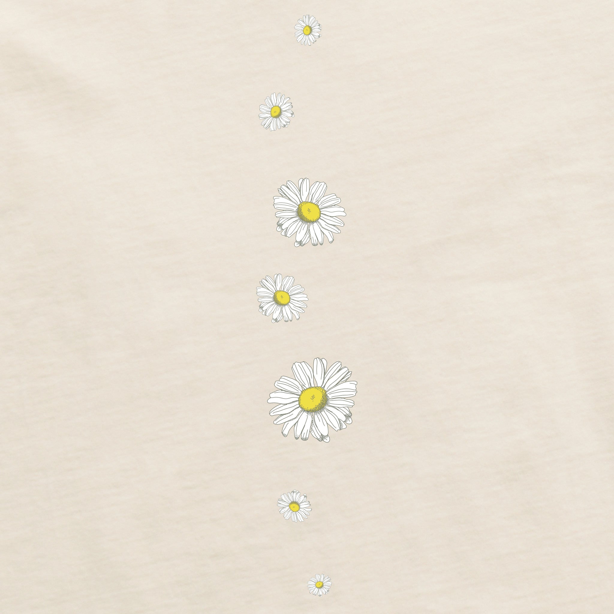Women's Falling Daisies Long Sleeve Crusher Boxy Tee