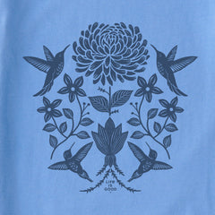 Women's Hummingbirds Mirror Snuggle Up Relaxed Sleep Vee