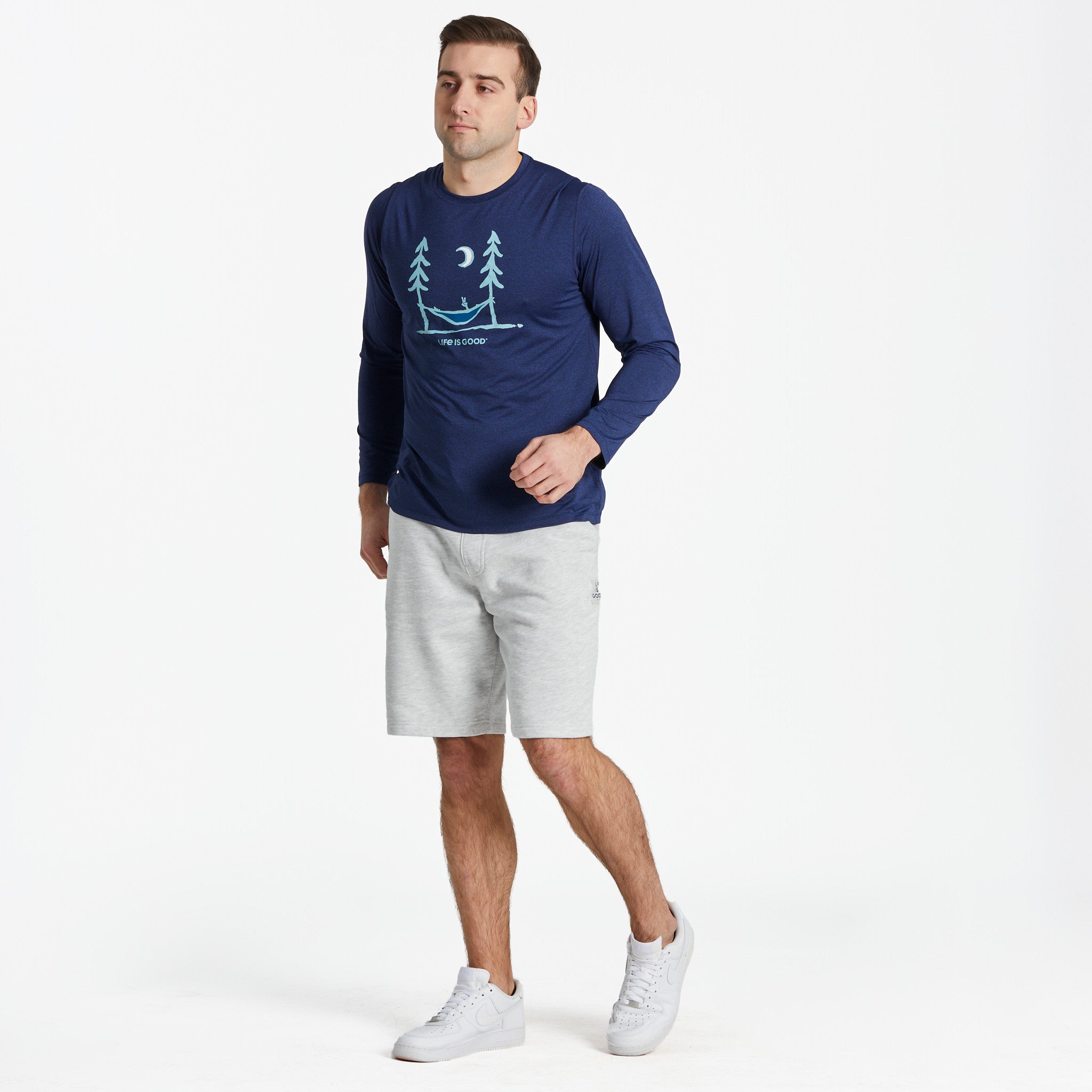 Men's Peace Out Long Sleeve Active Tee