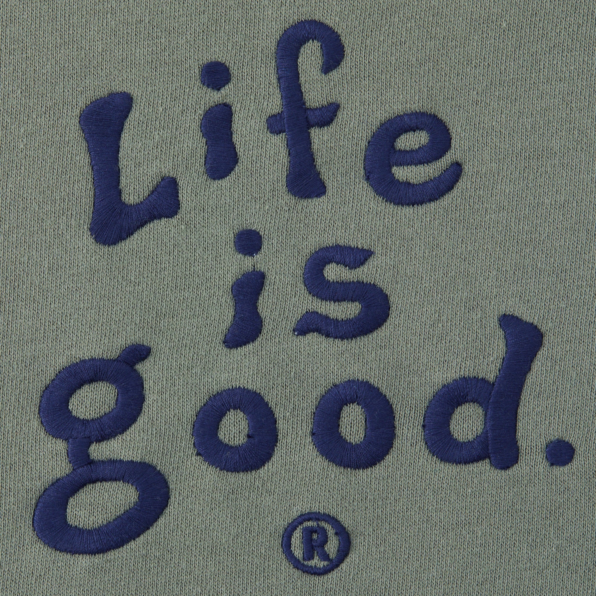 Men's LIG Vintage Wordmark Stacked Simply True Fleece Crew
